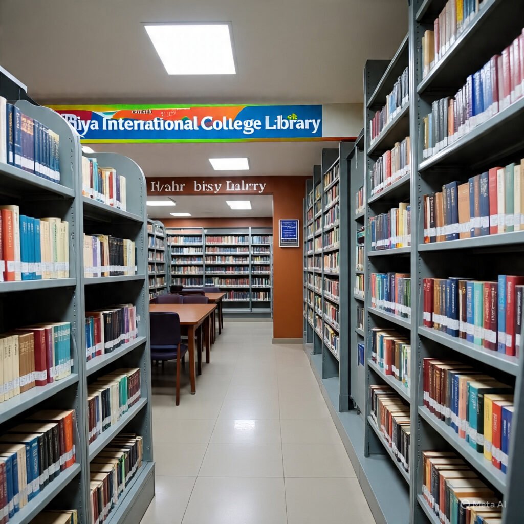 a typical college library in north india